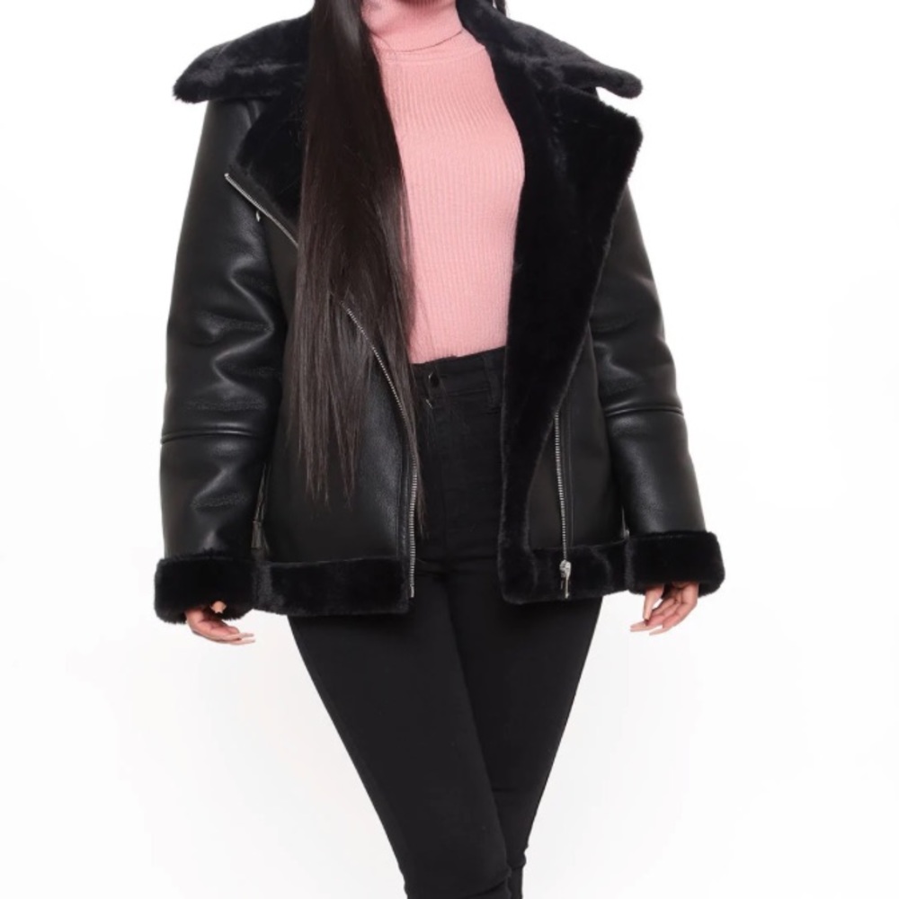 Faux Leather Jacket